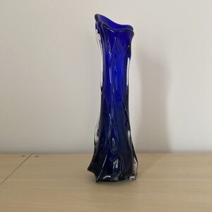 Murano antique cobalt blue vase